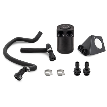2020-2025 C8 Corvette Mishimoto Baffled Black Oil Catch Can Kit
